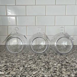 Terrarium Planter Mini and Plastic set of 3